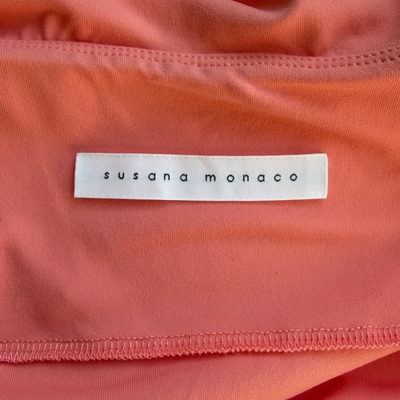 NWOT Susana Monaco Square Neck Ruffle
Strap Sleeveless Dress in Melon - Picture 7 of 7